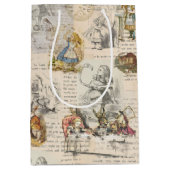 Alice in Wonderland  Book Gift Bag Medium Cadeauzakje (Voorkant)