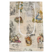 Alice in Wonderland  Book Gift Bag Medium Cadeauzakje (Achterkant)