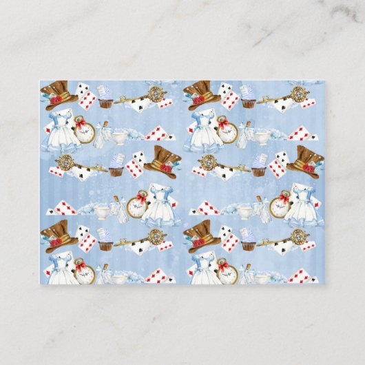 Alice in Wonderland Book Request Informatiekaartje (Achterkant)