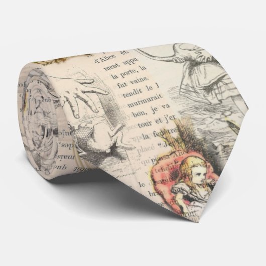Alice in Wonderland Book Stropdas (Opgerold)