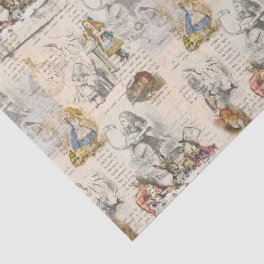 Alice in Wonderland Book Tissue Paper Tissuepapier (Detail)