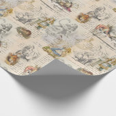 Alice in Wonderland Book Wrapping Paper Cadeaupapier (Hoek)