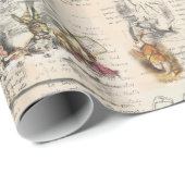 Alice in Wonderland Book Wrapping Paper Cadeaupapier (Rol Hoek)