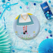 Alice in Wonderland borden op jaarpapier Papieren Bordje (Feest)