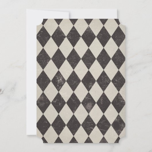 Alice in Wonderland Bridal Shower Kaart (Achterkant)