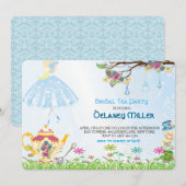 Alice in Wonderland Bridal Shower Kaart (Voorkant / Achterkant)