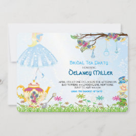 Alice in Wonderland Bridal Shower Kaart