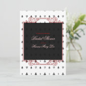 Alice in Wonderland Bridal Shower Kaart (Staand voorkant)