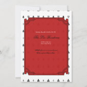 Alice in Wonderland Bridal Shower Kaart (Achterkant)