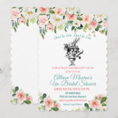 Alice in Wonderland Bridal Shower Kaart (Voorkant / Achterkant)