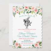 Alice in Wonderland Bridal Shower Kaart (Voorkant)