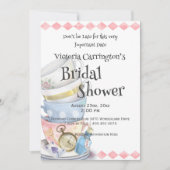 Alice in Wonderland Bridal Shower Kaart (Voorkant)