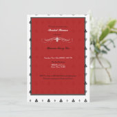 Alice in Wonderland Bridal Shower Kaart (Staand voorkant)