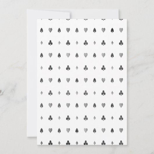 Alice in Wonderland Bridal Shower Kaart (Achterkant)