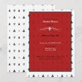 Alice in Wonderland Bridal Shower Kaart (Voorkant / Achterkant)