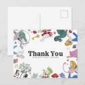 Alice in Wonderland Briefkaart (Voorkant / Achterkant)