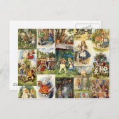 alice in wonderland briefkaart (Voorkant / Achterkant)