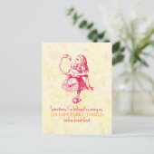 Alice in Wonderland Briefkaart (Staand voorkant)