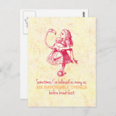 Alice in Wonderland Briefkaart (Voorkant / Achterkant)