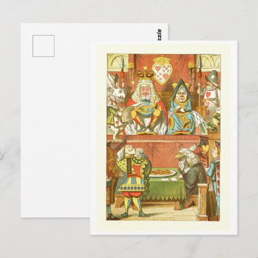 Alice in Wonderland Briefkaart (Voorkant / Achterkant)