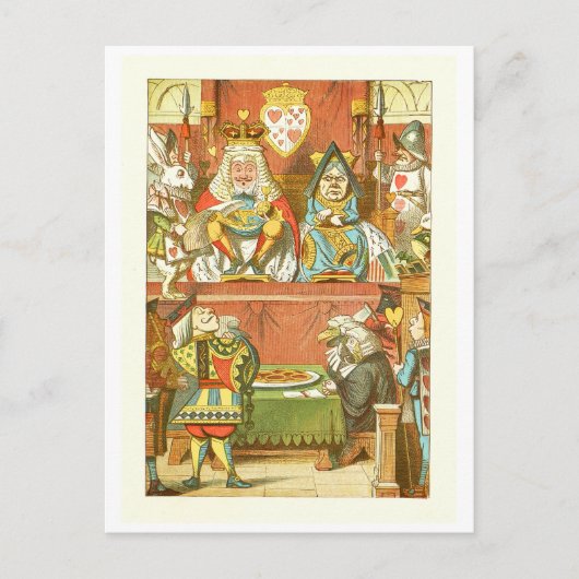 Alice in Wonderland Briefkaart (Voorkant)