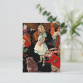 Alice in Wonderland Briefkaart (Staand voorkant)