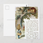 Alice in Wonderland  Briefkaart (Voorkant / Achterkant)