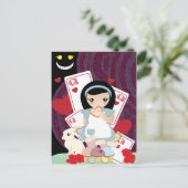 Alice in wonderland briefkaart (Staand voorkant)