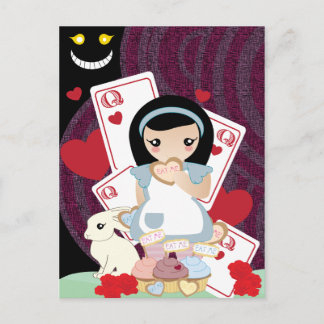 Alice in wonderland briefkaart