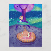 Alice in Wonderland Briefkaart (Voorkant)