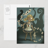 Alice in Wonderland Briefkaart (Voorkant / Achterkant)