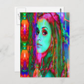 Alice in Wonderland Briefkaart (Voorkant / Achterkant)