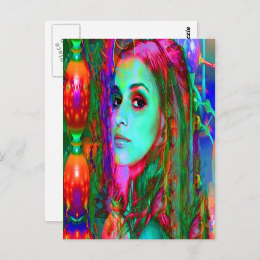 Alice in Wonderland Briefkaart (Voorkant / Achterkant)