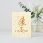 Alice in Wonderland Briefkaart (Staand voorkant)