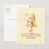 Alice in Wonderland Briefkaart (Voorkant / Achterkant)