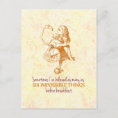Alice in Wonderland Briefkaart (Voorkant)