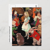 Alice in Wonderland Briefkaart (Voorkant / Achterkant)