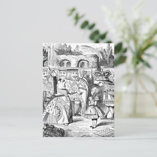 Alice in Wonderland Briefkaart (Staand voorkant)