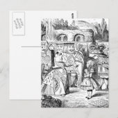 Alice in Wonderland Briefkaart (Voorkant / Achterkant)