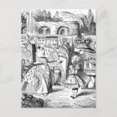 Alice in Wonderland Briefkaart (Voorkant)