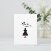 Alice in Wonderland Briefkaart (Staand voorkant)