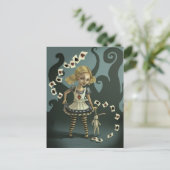 Alice in Wonderland Briefkaart (Staand voorkant)