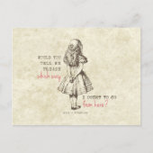  Alice in Wonderland Briefkaart (Voorkant)