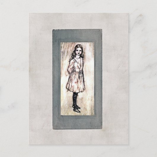 Alice in Wonderland Briefkaart (Voorkant)