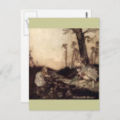 Alice in Wonderland Briefkaart (Voorkant / Achterkant)