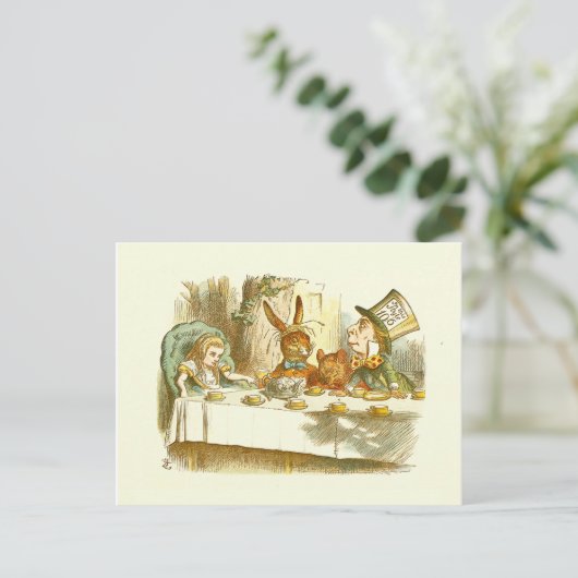 Alice in Wonderland Briefkaart (Mad Tea Party) (Staand voorkant)