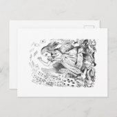 Alice in Wonderland briefkaarten (Voorkant / Achterkant)