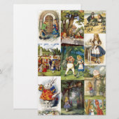 alice in wonderland briefpapier (Voorkant / Achterkant)