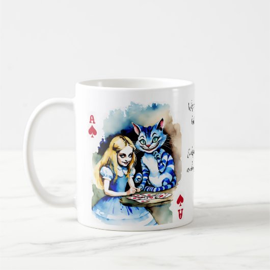 Alice in wonderland bruids feestgeschenken koffiemok (Links)