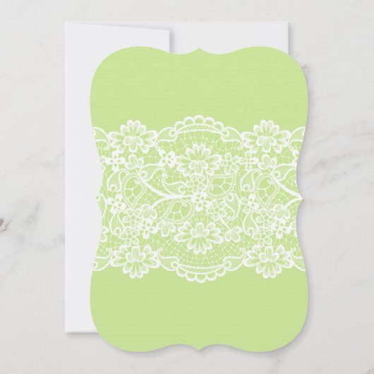 Alice in Wonderland bruidsdouche uitnodiging groen (Achterkant)